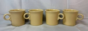 Homer Laughlin Fiesta Yellow Coffee Mugs (Lot of 4)