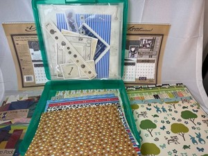 Large Lot Scrapbooking Paper, Cardstock & Craft Supplies and Storage Box