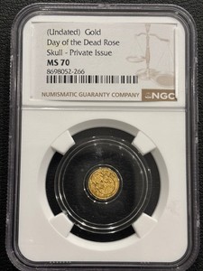 1200 Ounce .9999 Gold Dia De Los Muertos NGC MS 70