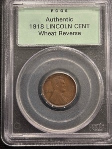 1918 Lincoln Cent PCGS Authentic