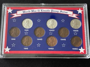 World War II Lincoln Cent Set