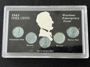 1943 Lincoln Steel Cent Set