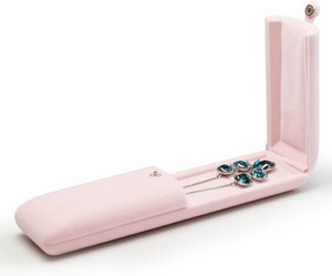 Oirlv Pink Velvet Jewelry Packaging Box Necklace Display Storage Case Necklace Gift Box