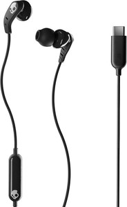 $39 Skullcandy Set USB-C Wired Earbuds with Noise Isolating Fit - True Black (missing silicone buds)