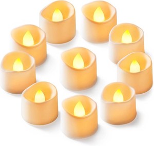 Homemory 24-Pack Flameless Tea Lights Candles Battery Operated, 200 Hours