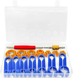 Osilly 16PCS Car Fuel Line Disconnect Removal Tool Set, Automotive Transmission Oil Cooler Line Master Quick Disconnect Tool, Compatible with 14 516 38 12 58 34 78 Inch, Universal Fit