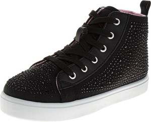 $25 KENSIE GIRL Hightop Sneakers Sparkly Glitter Lace Up Non Slip - Kids Casual Fashion High Top Shoes (Sizes 4 )