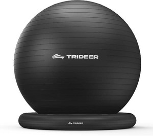 $43 Trideer Exercise Ball Chair   Yoga Ball Chair for Office, Pregnancy & Home