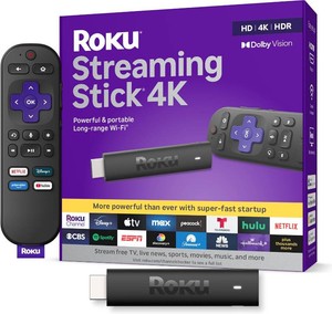 $80 Roku Streaming Stick 4K with Voice Remote - HDR10 & Dolby Vision