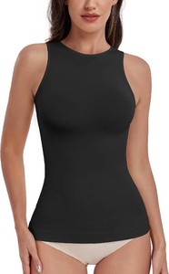 EUYZOU Women Shapewear Tummy Control Tank Tops Seamless Compression Tops Body Shaper Camisole Size XXL
