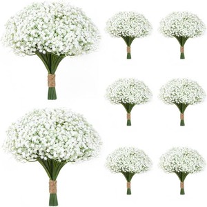 $20 100 Pcs Babys Breath Artificial Flowers,White Baby Breath Flowers Artificial Bulk Real Touch Faux Flowers Gypsophila for Wedding Party Bouquet Floral Arrangement Home Decor