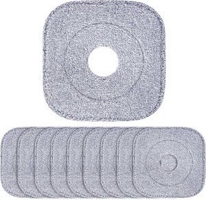 10 Pack 8.6 Square Microfiber Mop Pads Refills