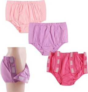 $28 3 Pack Cotton Post Surgery Underwear for Women, Disabled Adaptive, Tear Away Briefs, Reusable Incontinence Underpants