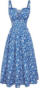 $43 Scarlet Darkness Women 2026 Floral Corset Dress Summer Milkmaid Sundress Size Large