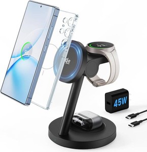 $40 Qi2.2 25W Wireless Charger for Samsung - Joygeek Fast Magnetic Charging Station for Galaxy S26S25 UltraZ Fold8 UltraZ Fold Flip87, Watch 8 Ultra765 & Buds 43 Pro Not for Watch9  Ultra2
