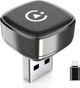 $26 Wireless Carplay Adapter, Suitable for Vehicles Equipped with Cabled CarPlay, Plug and Play Feature enables Fast and Stable CarPlay Wireless Connection, Suitable for 800 Vehicles (Grey)