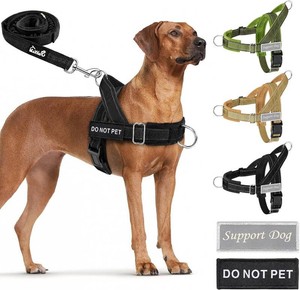 $25 Lukovee No Pull Dog Harness and Leash Set, Soft Padded, with 5ft Leash, M