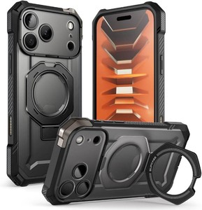$36 SUPCASE for iPhone 18 Pro Case  17 Pro Case with Stand, Black