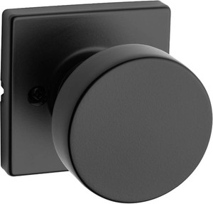Kwikset Pismo Dummy Door Knob, Matte Black