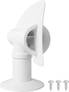 TonGass (1-Pack, White RV Rotating Sewer Plumbing Vent Cover for Camper