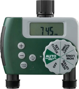 $51 Orbit Programmable Digital Hose Watering Timer, 2 Outlet - 58910