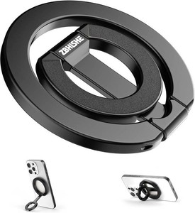 Magnetic Phone Ring for MagSafe Dual-Sided Magnetic Phone Grip Magnet Phone Stand Grip Compatible with iPhone 1716151413 Pro Max Plus Mag Safe Accessory for Car Mounts