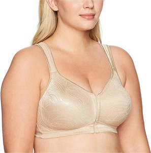 $43 Playtex Womens Wireless Bra, 18 Hour Plus-Size Bras Available, Front Close, Extra Back Support, E525, Single or 1-Pack Size 44B