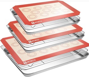$34 M MCIRCO Baking Sheet with Cooling Rack, Baking Mat Set, Set of 9