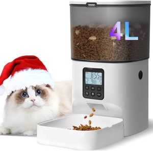 $30 Automatic Cat Feeder,4L Timed Cat Dog Dry Food Dispenser