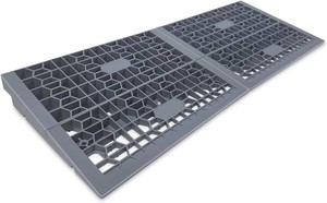 $39 2 Inch Rise Detachable Ramps for Wheelchairs for Home Steps Entry, Portable Modular Threshold Wheelchair Ramps for Doorways, Load Capacity 3000 LBS, 2 PCS