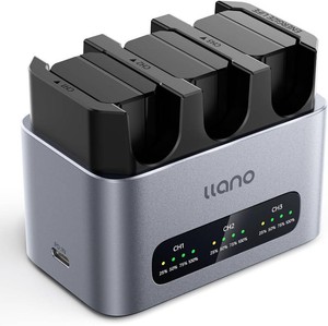 $90 llano NP-FW50 Battery 3 Pack 30W Fast Charger Set for Sony A6000 Battery