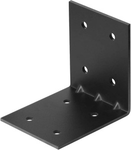$29 2 PCS Black L Bracket for Wood, Heavy Duty 18 Thick, 6x6x5