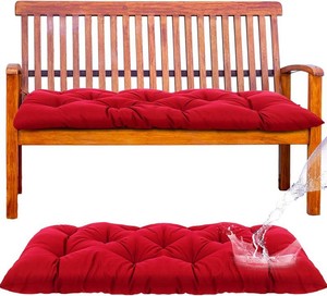 $26 Wenqik Outdoor Waterproof Bench Cushion 48 x 20 x 3, Wine Red, Classic