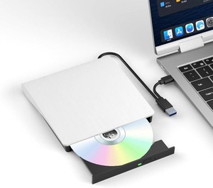 $65 Yaeonku White External Blu-ray Drives, Portable 3D Bluray Burner External