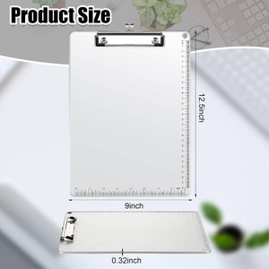 $52 Henoyso 16 Pcs Metal Clipboard Aluminum, 12.5 x 9 Inch Heavy Duty