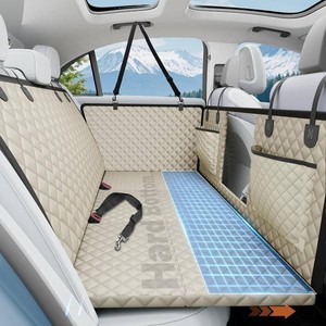 $59 Dog Car Seat Cover for Back Seat,Hard Bottom Hammock Hold 400lbs For Cars