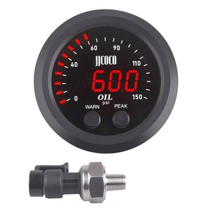 $40 Universal Oil Pressure Gauge Kit 2-116 (52mm) 150 PS