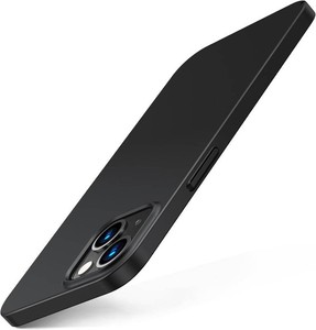TORRAS Slim Fit for iPhone 1413 Case, Ultra-Thin Sturdy Protective Cover with Anti-Scratch & No Fingerprint Hard Plastic Super Slim Phone Case for iPhone 1413 (6.1), Chimney Black
