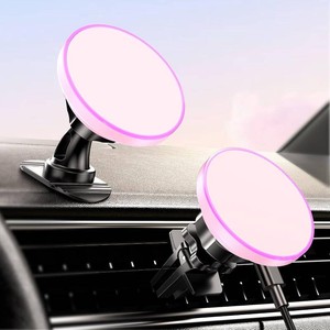BHHB for Magsafe Car Mount Charger, 2026 Upgrade 15W 2in1 Magnetic Wireless Car Charger, for Magsafe Car Charger, VentDashboard Phone Holder, ONLY for iPhone 18 17 16 15 14 13 12 Series (Pink)