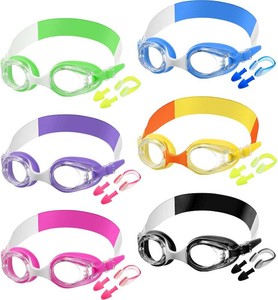 $23 Macarrie 6 Pcs Kids Swim Goggles Anti Fog No Leaking