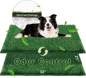 $36 HQ4US Grass Pee Pads for Dogs Potty, Artificial Grass Patch Odor Control