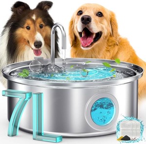 $50 oneisall 7L230oz Dog Water Fountain for Multi-pet Household,PWF002