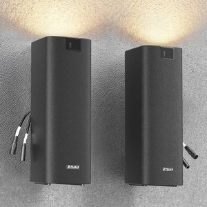 $125 Inwa 400W Outdoor Bluetooth Speakers with Lights, IP65 Waterproof, AC-Powered Stereo Speaker, Auracast Wireless Multi-Speaker Pairing, Wall Mount Sound System wAux for Porch, Patio, Garage, Home