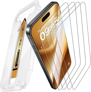 $20 MRGLAS 4-Pack TOP 9H Glass for iPhone 16 Screen Protector