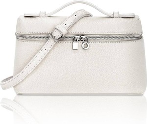 $20 Larcenciel Elegant Small Leather Crossbody Purse for Women, Trendy Cream White Shoulder Bags with Zipper Closure & Adjustable Strap, Cute Top-Handle ladies Handbags for Everyday Work Wedding Going Out