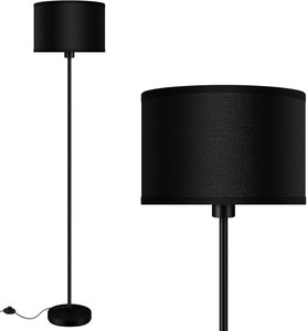$30 AUQUEE Floor Lamps for Living Room, Modern Standing Lamp, Black Lamp Shades, Foot Switch, Simple Pole Lamps Corner Lamp for Bedroom,Office, Living Room, Den, Bright Reading Floor Lamp(Without Bulb)