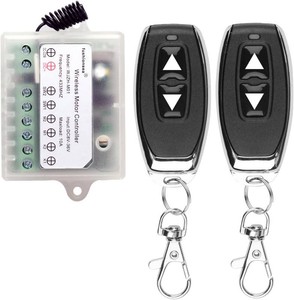 DC 8V 12V 24V 36V Motor Remote Switch for Linear Actuator, 433Mhz 10A Motor Forward Reverse Relay Switch Momentary Mode