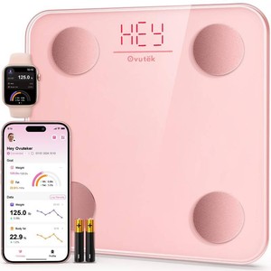 $27 Ovutek Smart Scale for Body Weight Digital Bathroom Scale with BMI Body Fat