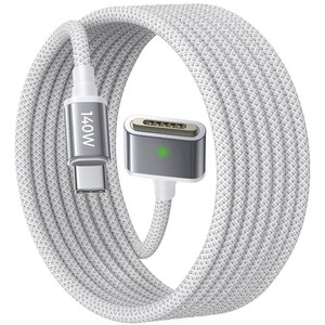 $30 LISEN MacBook Charger USB-C to Magnetic 3 Cable (6.6FT) for M4M3M2 MacBook Pro Air M5 Charger, 140W Magnetic Safe 3 Cable Computer Laptop Cord for Pro (1614 2026-2021) Air (1513 2026-2022)
