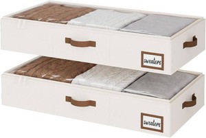 $41 StorageWorks 6 Inch Low Profile Under Bed Storage Containers with Clear Lid